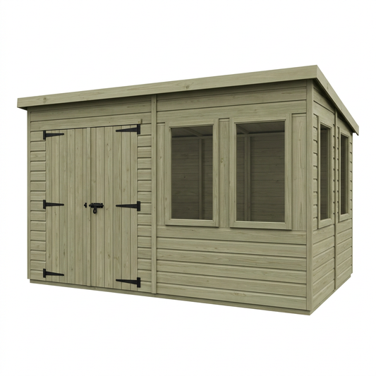 14 x 10 Pent Summer House - Pent Summer House