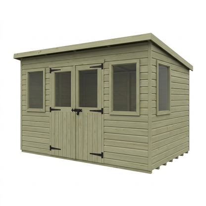 18 x 10 Pent Summer House - view 2