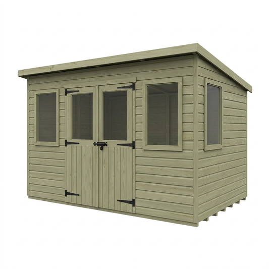 18 x 10 Pent Summer House - view 2