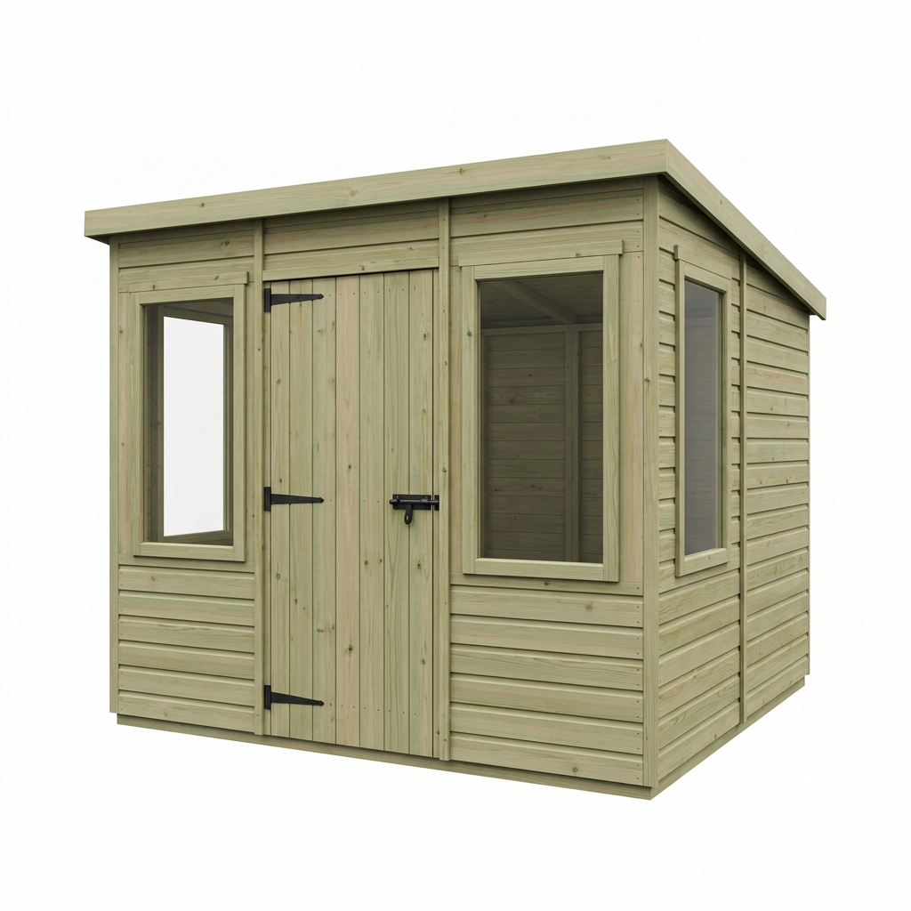 9 x 9 Pent Summer House - view 2