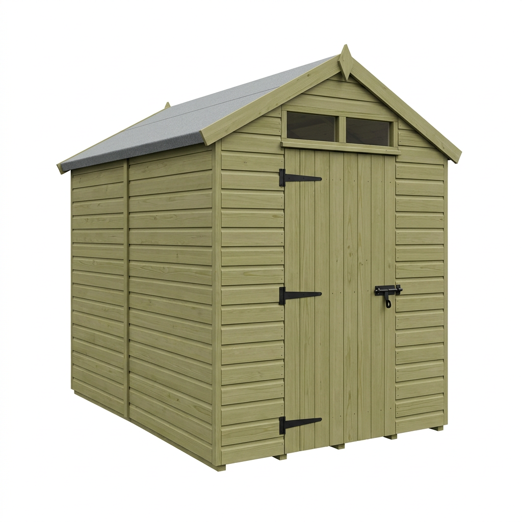 6 x 10 Apex Security Shed - view 2