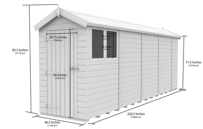 4 x 19 Apex Security Shed - view 5