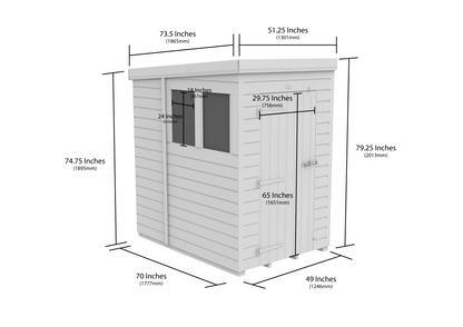 4 x 6  Security Pent Shed - view 3