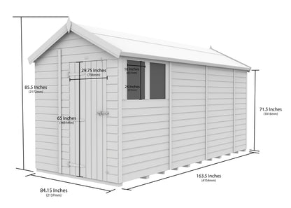 7 x 14 Apex Security Shed - view 5