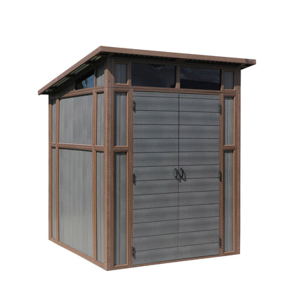 Composite Pent Storage Shed (7x7)