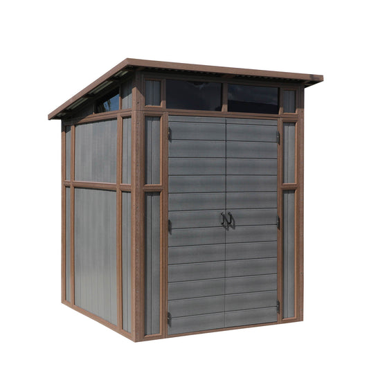 Composite Pent Storage Shed (7x7)