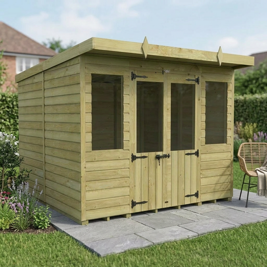 8 x 8 Pent Summer House - view 3