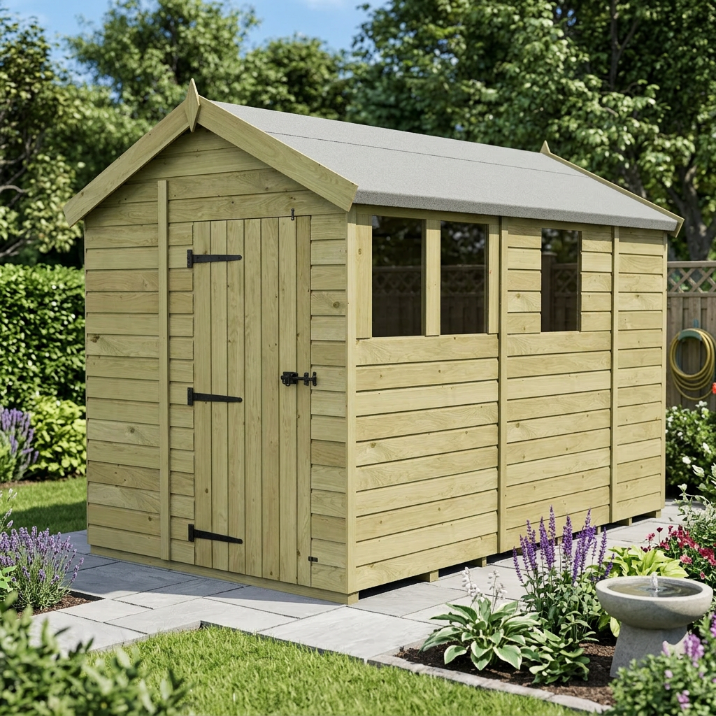 6 x 9 Apex Shed (Single Door, With Windows) - view 5