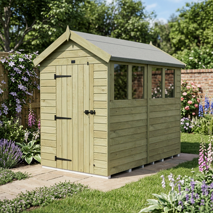 7 x 10 Apex Shed (Single Door, With Windows) - view 5