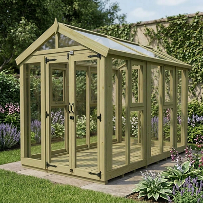 6x10 Glass Greenhouse - view 6