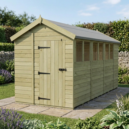 7 x 15 Apex Shed (Single Door, With Windows) - view 5