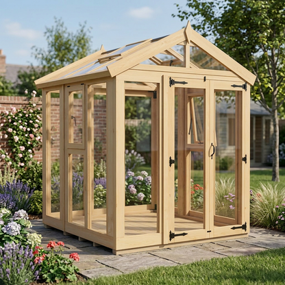 6x6 Glass Greenhouse - view 6