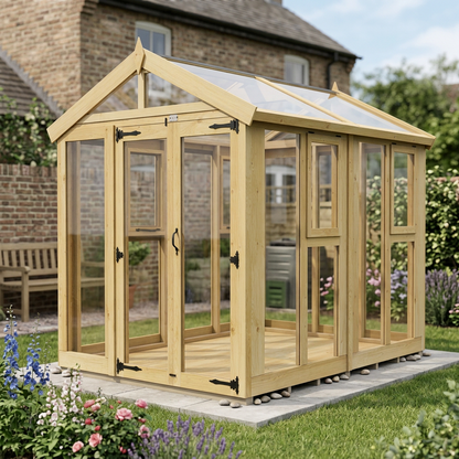 6x8 Glass Greenhouse - view 3