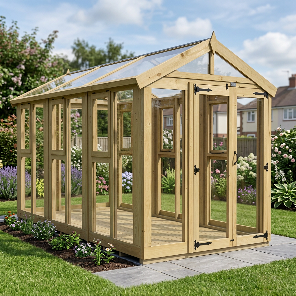 6x12 Glass Greenhouse - view 3