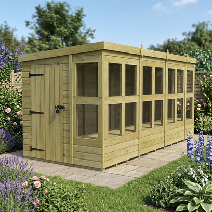 6 x 14 Pent Potting Shed - view 5