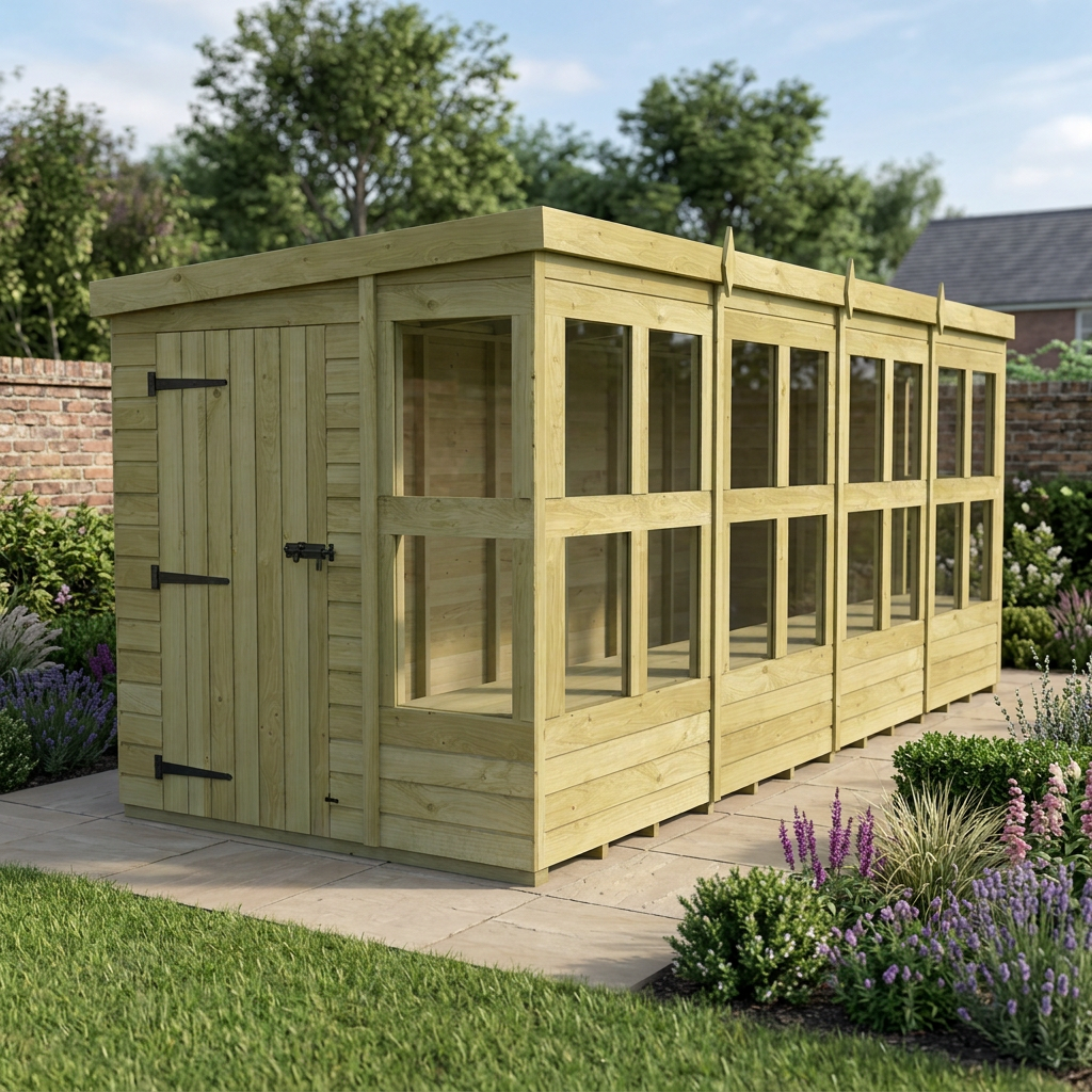 6 x 16 Pent Potting Shed - view 6