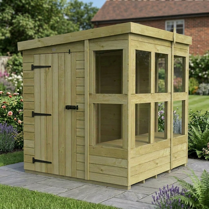 6 x 6 Pent Potting Shed - view 6