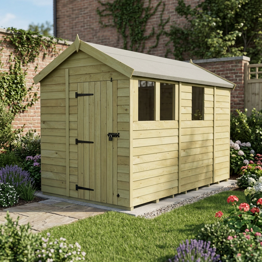 7 x 9 Apex Shed (Single Door, With Windows) - view 5