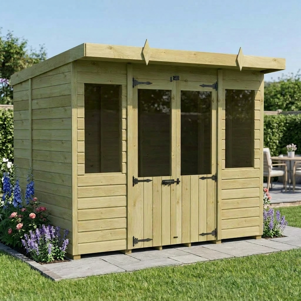 8 x 5 Pent Summer House - view 5