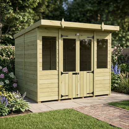 8 x 6 Pent Summer House - view 6