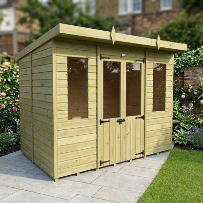 10 x 6 Pent Summer House - view 4