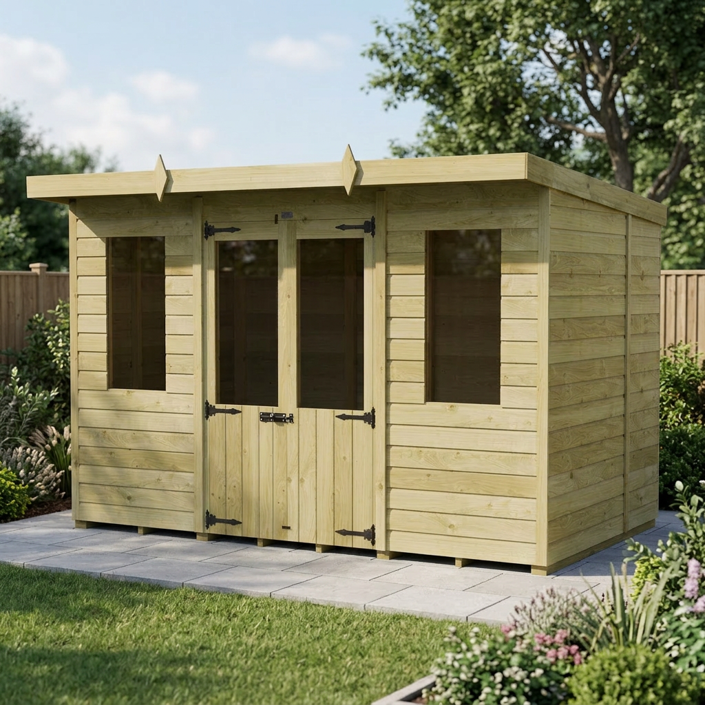 10 x 5 Pent Summer House - view 3