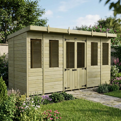 14 x 5 Pent Summer House - view 5