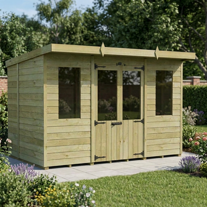 10 x 7 Pent Summer House - view 3