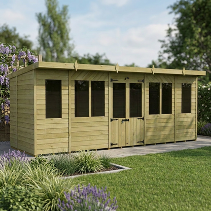 18 x 5 Pent Summer House - view 6