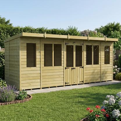 18 x 6 Pent Summer House - view 5