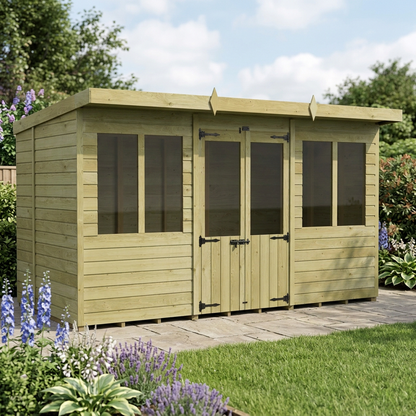 12 x 7 Pent Summer House - view 4