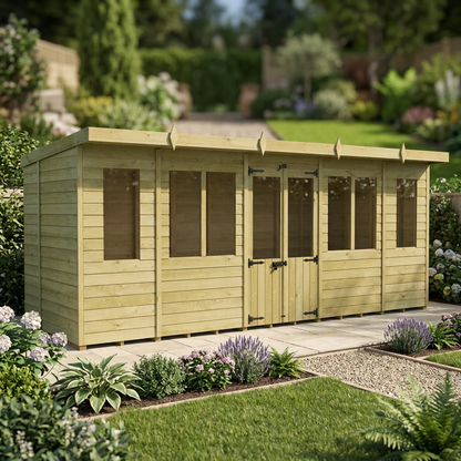 18 x 7 Pent Summer House - view 6