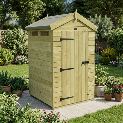 4 x 4  Apex Security Shed - view 5
