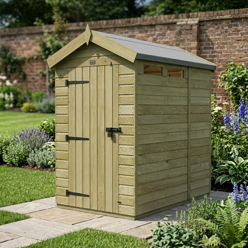 6 x 4 Apex Security Shed - view 4