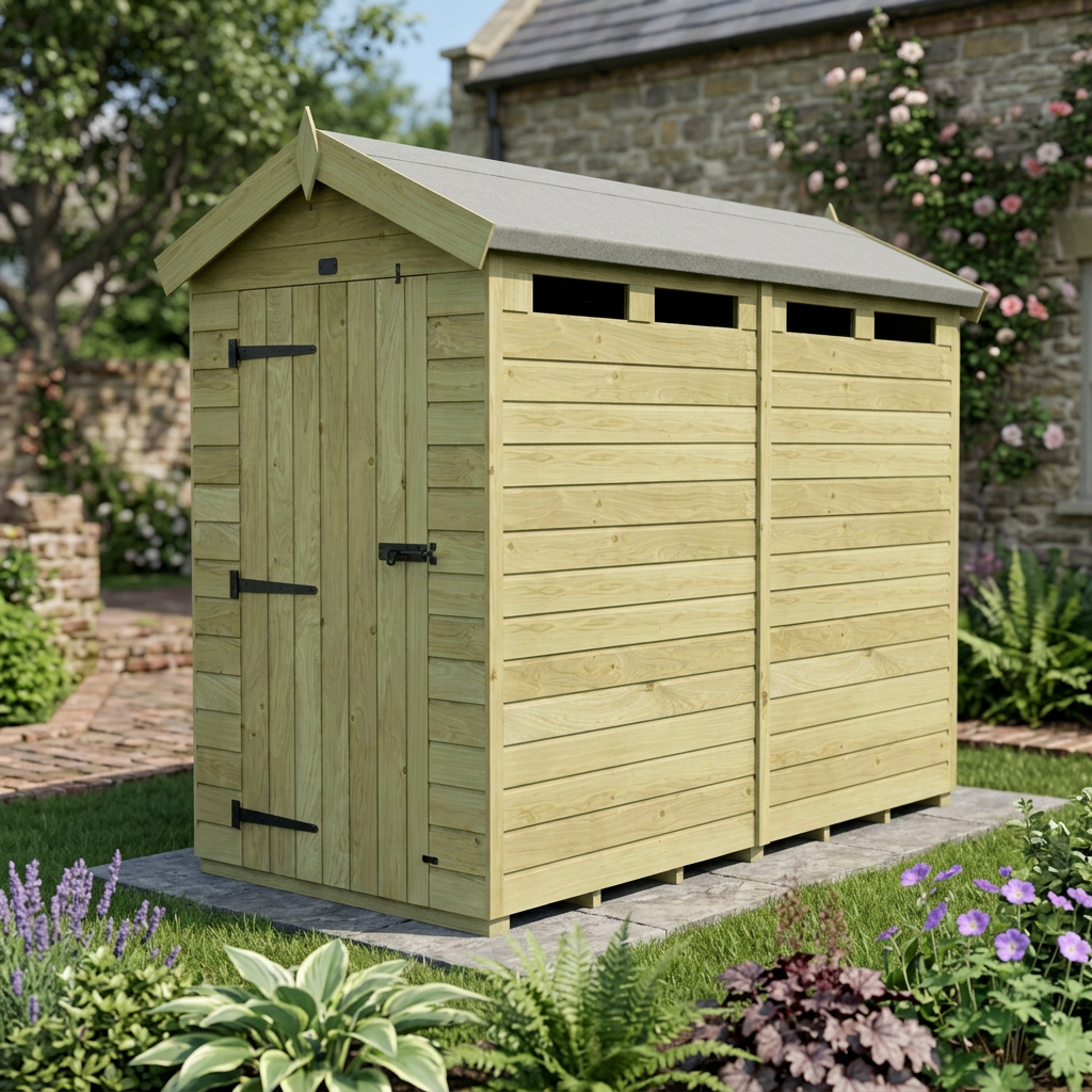 8 x 4 Apex Security Shed - view 5