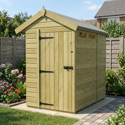 6 x 5 Apex Security Shed - view 4