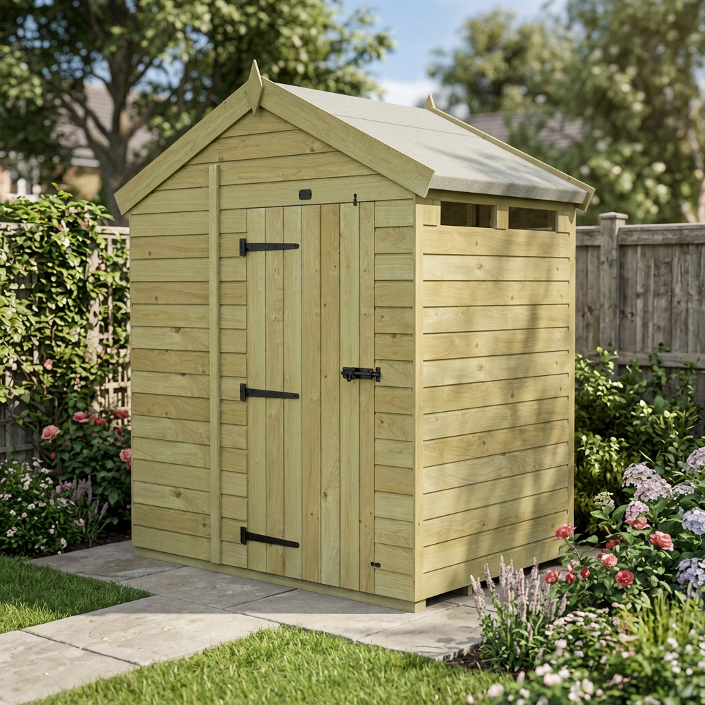 4 x 6  Apex Security Shed - view 4