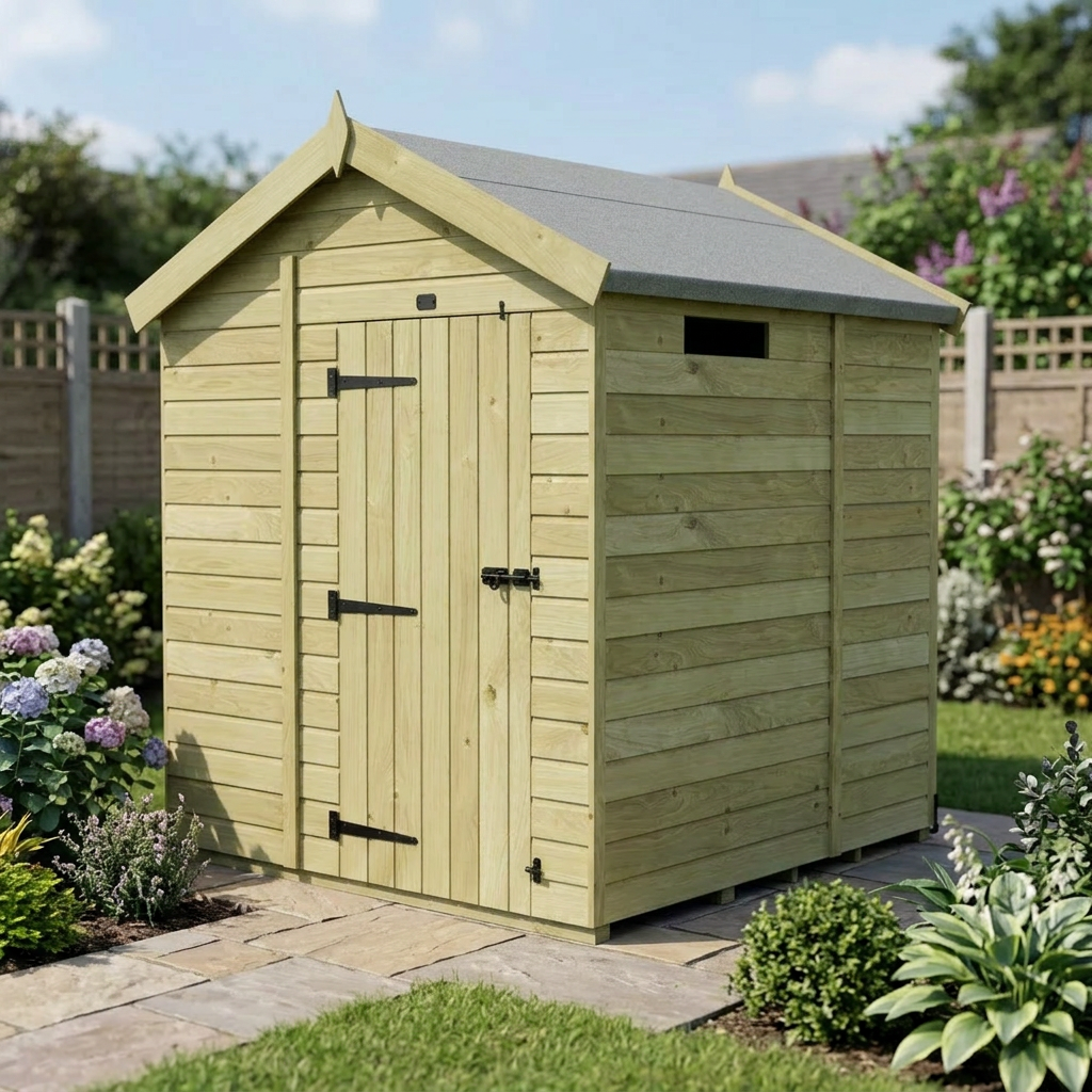 5 x 6 Apex Security Shed - view 4