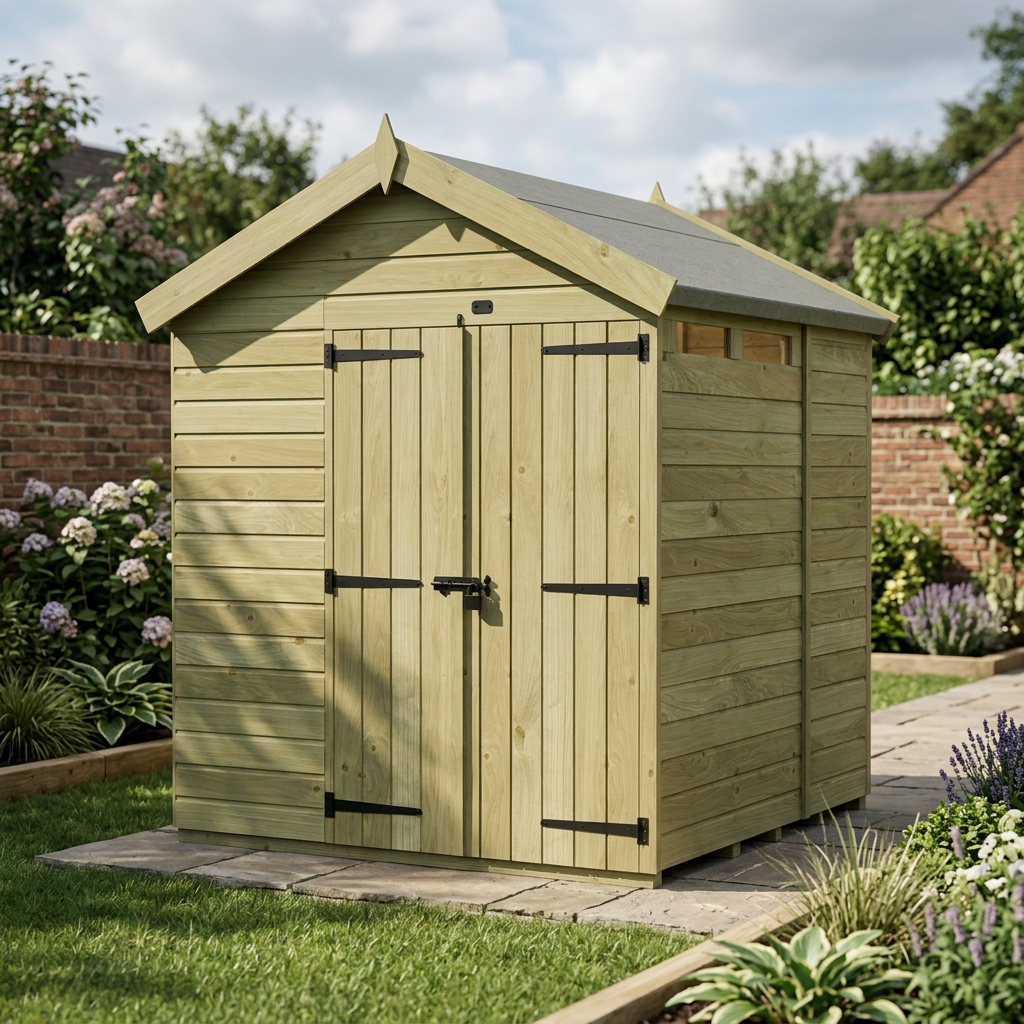 7 x 7 Apex Security Shed - view 4