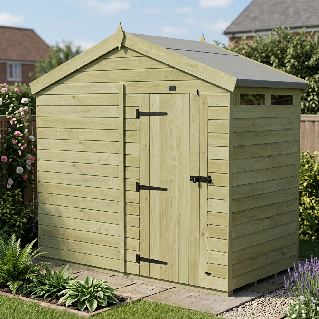 4 x 8  Apex Security Shed - view 4