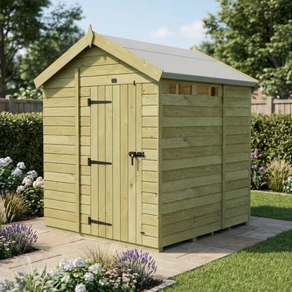 6 x 6 Apex Security Shed - view 4