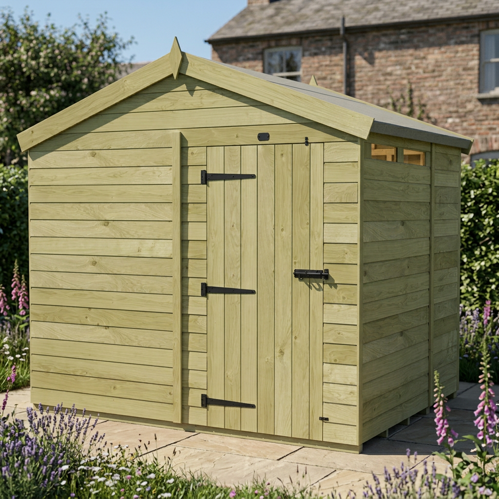 7 x 8 Apex Security Shed - view 5