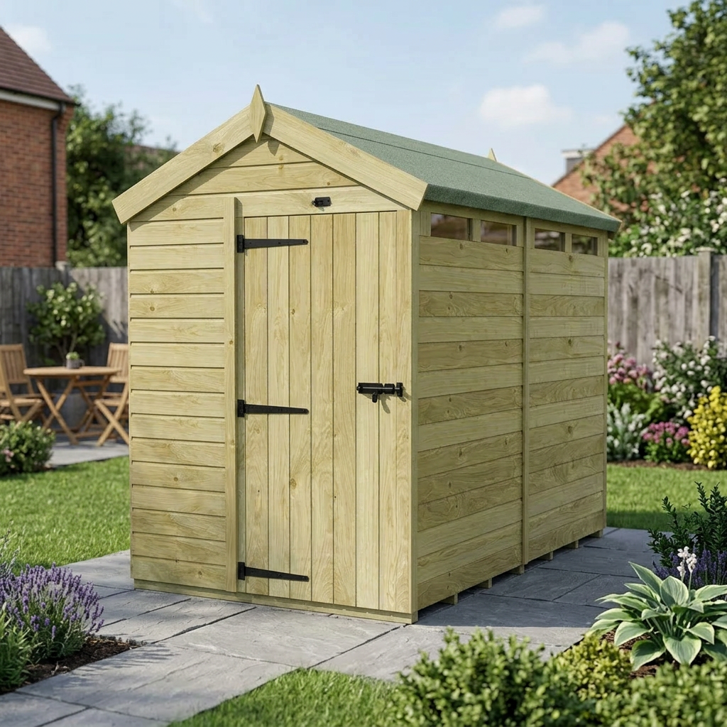 8 x 5 Apex Security Shed - view 4