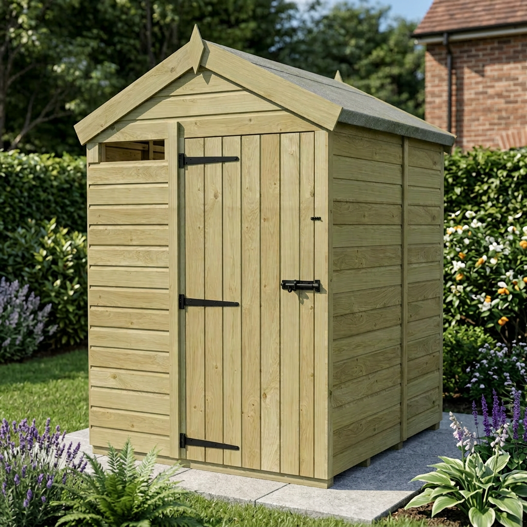 5 x 5 Apex Security Shed - view 5