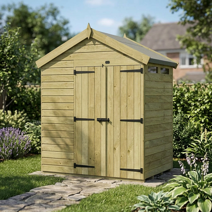 4 x 7  Apex Security Shed - view 5