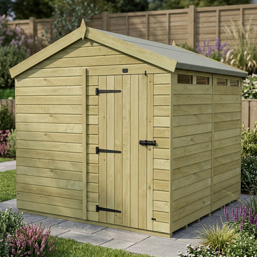 8 x 8 Apex Security Shed - view 3