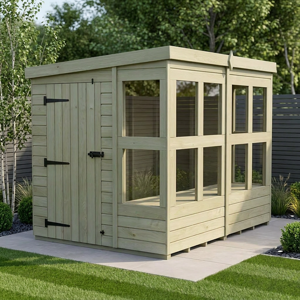 6 x 8 Pent Potting Shed - Pent Potting Shed