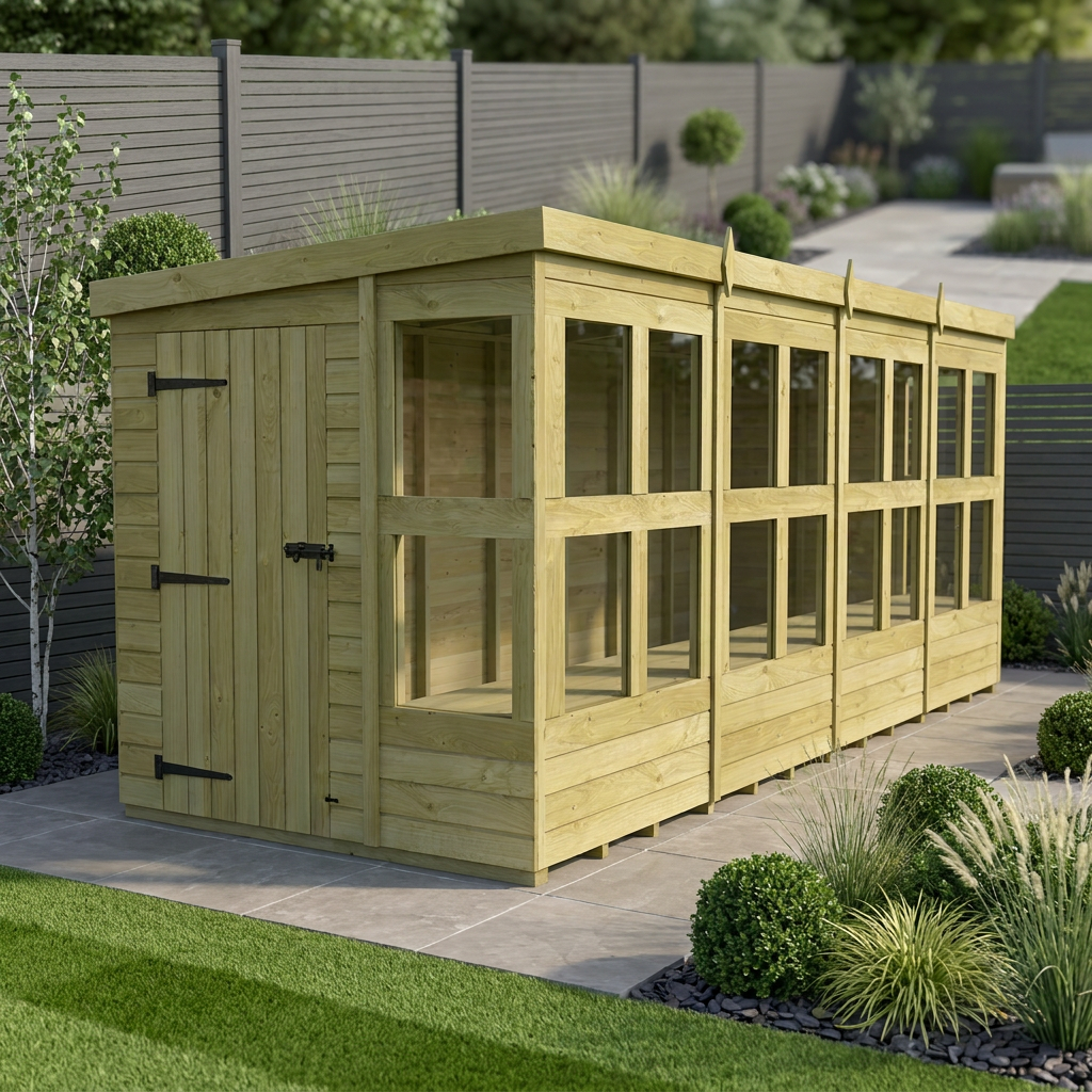 6 x 16 Pent Potting Shed - Pent Potting Shed