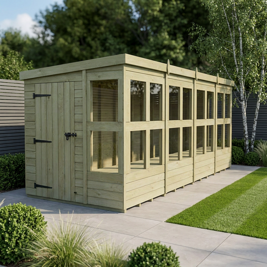 6 x 18 Pent Potting Shed - Pent Potting Shed