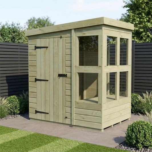 6 x 4 Pent Potting Shed - Pent Potting Shed